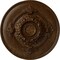 Ekena Millwork Monique Ceiling Medallion (Fits Canopies up to 3 3/4"), 13 3/4"OD x 1"P, Root Beer Crackle CM13MORBC - alternate 1